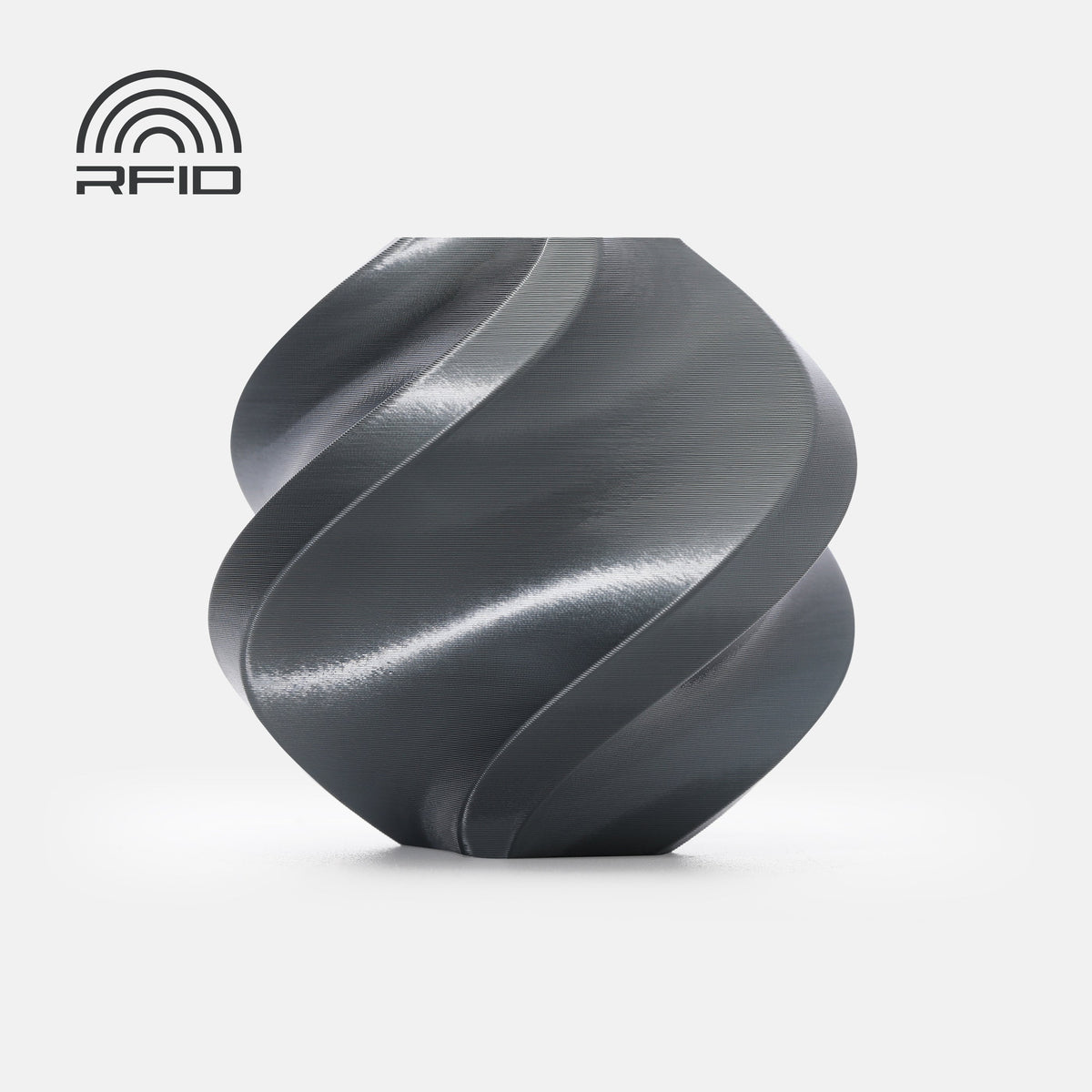 Bambu Lab: PLA Silk+ – Titan Gray – 1 kg